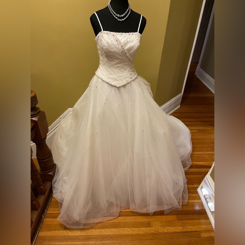 2 piece wedding gown